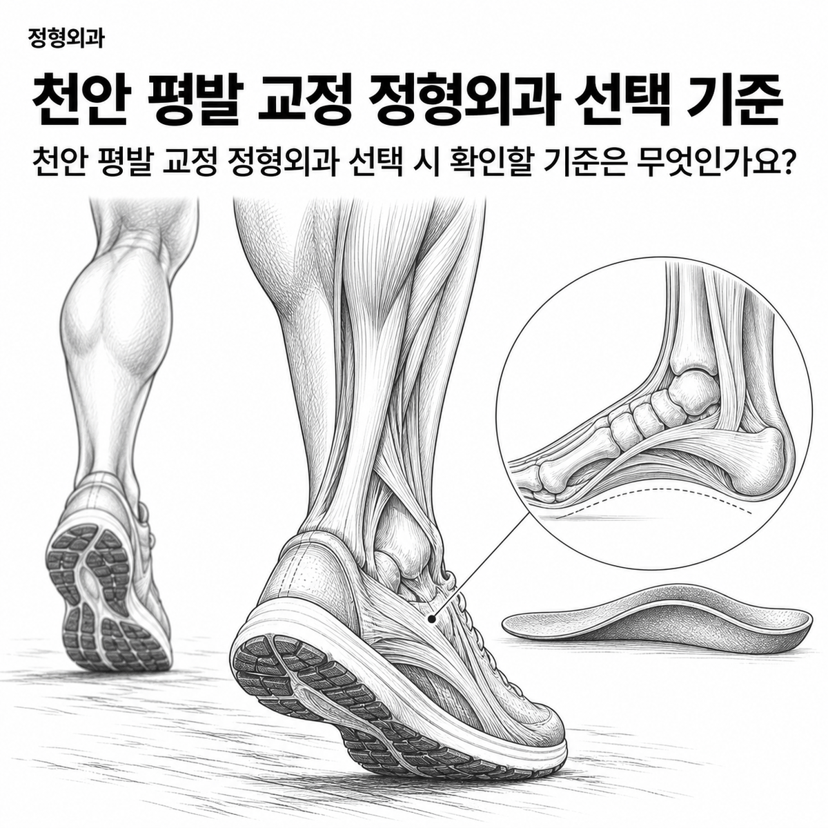 천안 평발 교정 정형외과 선택 기준 핵심 정보 이미지