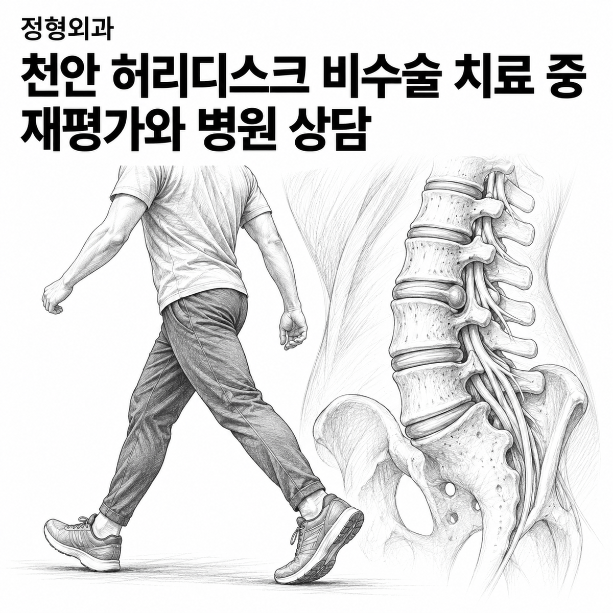 천안 정형외과 허리디스크 비수술 치료 중 재평가와 병원 상담 핵심 정보 이미지