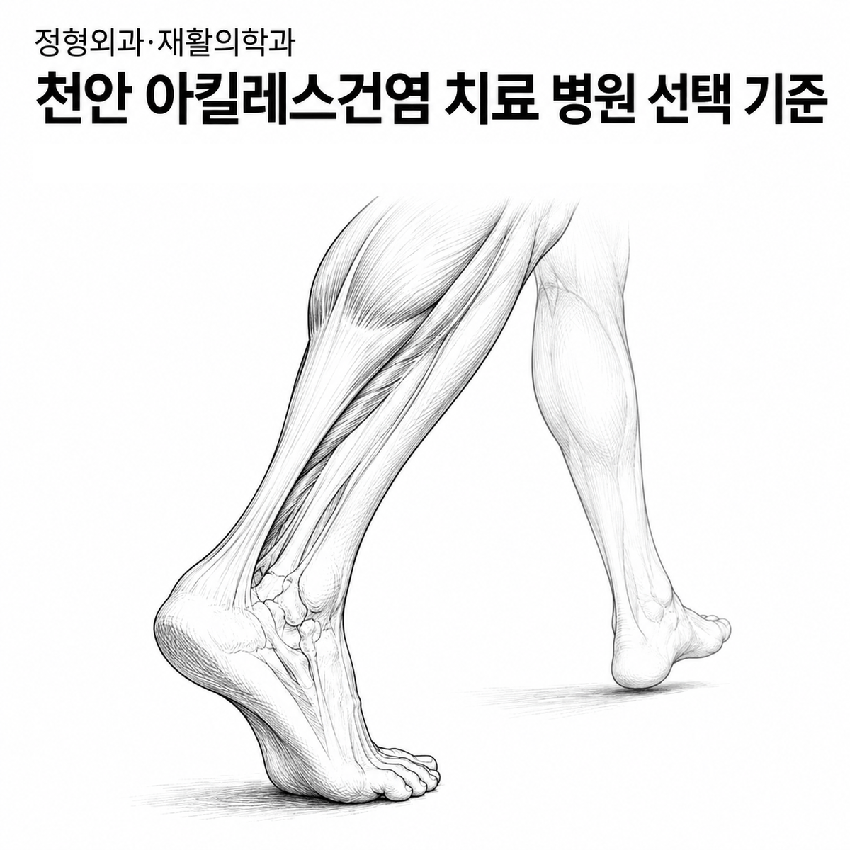 천안 정형외과 아킬레스건염 치료 병원 선택 기준 핵심 정보 이미지