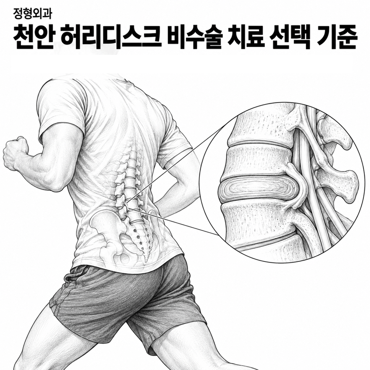천안 정형외과 허리디스크 비수술 치료 선택 기준 핵심 정보 이미지