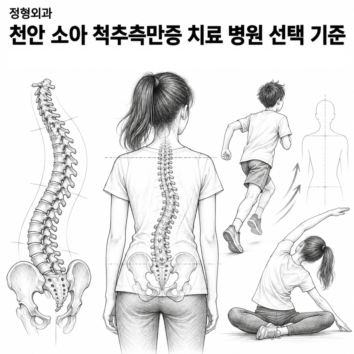 천안 정형외과 소아 척추측만증 치료 병원 선택 기준 핵심 정보 이미지